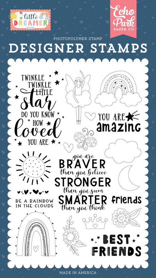 Best Friends Stamps-Little Dreamer Girl-Echo Park