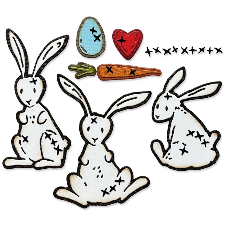 Bunny Stitch Thinlits Die Set - Tim Holtz - Sizzix