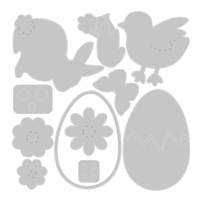 Basic Easter Shapes Thinlits Die Set - Olivia Rose - Sizzix