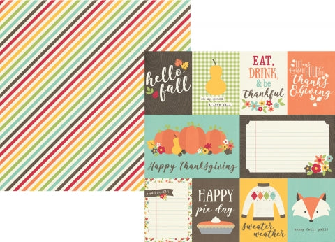 Happy Harvest Journaling Card Elements-Simple Stories