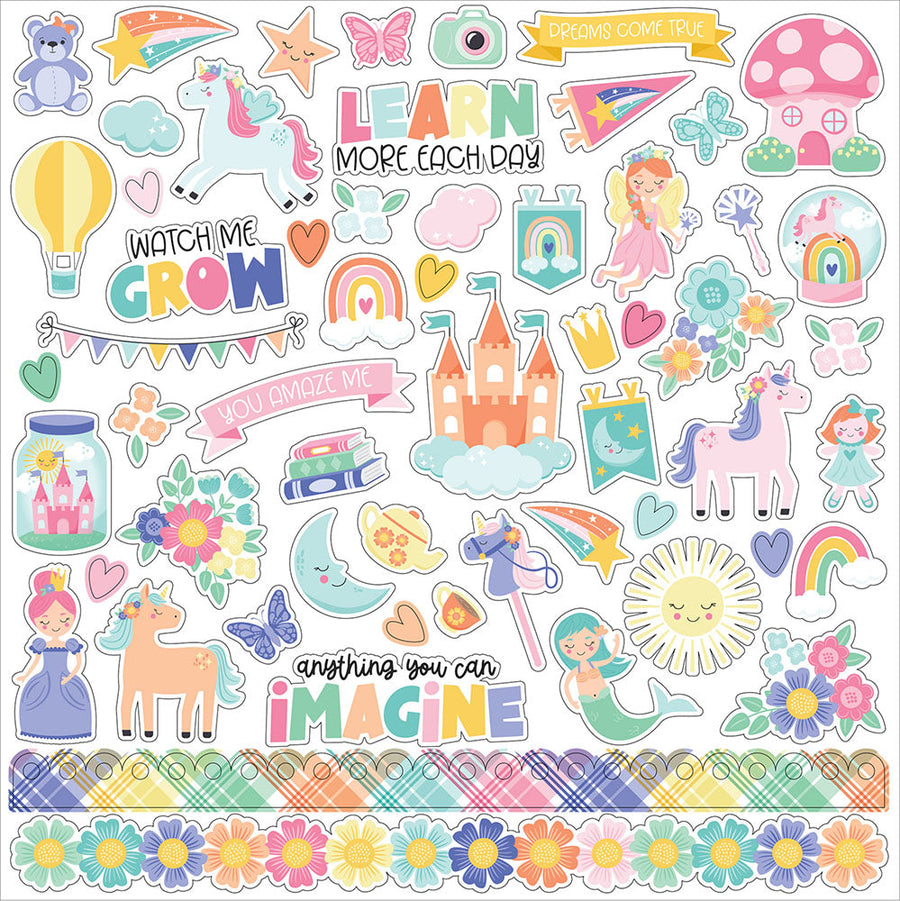 My Little Girl Element Stickers - Echo Park