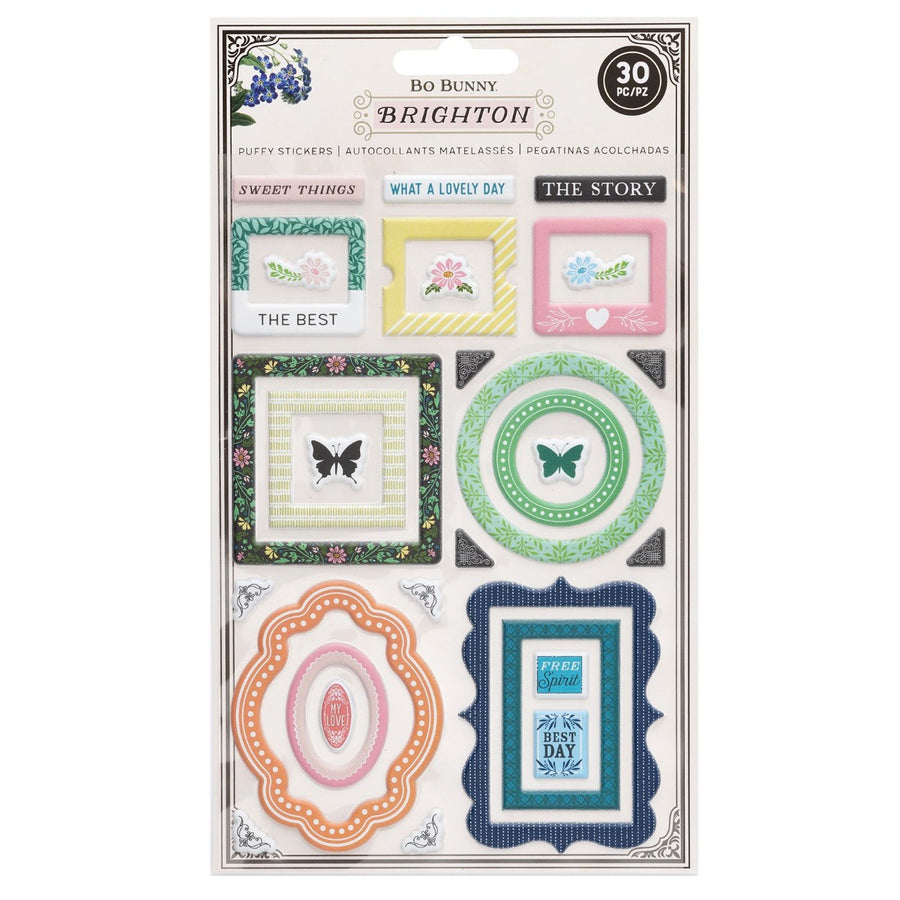 Puffy Frames Stickers - Brighton Collection - BoBunny