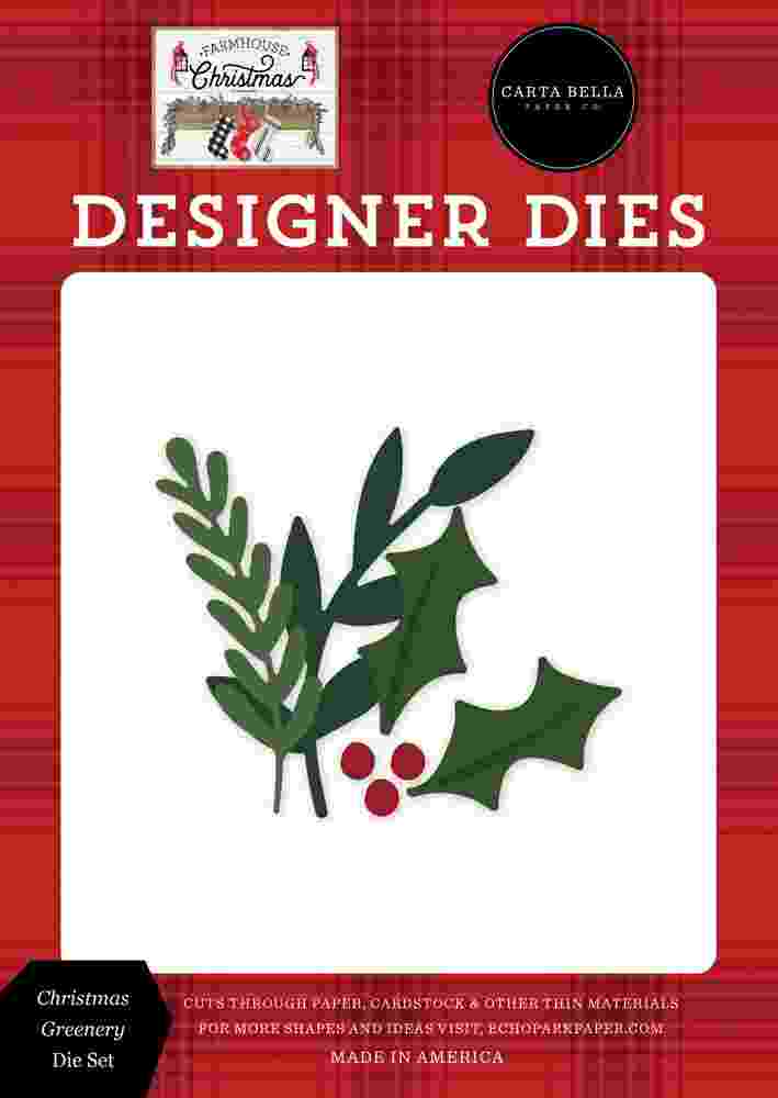 Christmas Greenery Dies-Farmhouse Christmas-Carta Bella