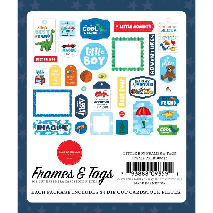 Little Boy Frames & Tags - Steve Duncan - Carta Bella