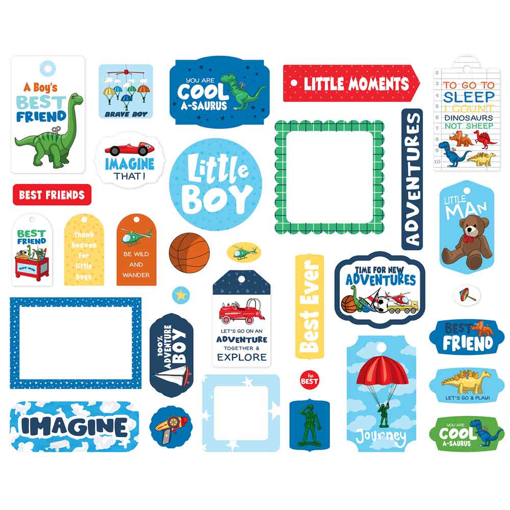 Little Boy Frames & Tags - Steve Duncan - Carta Bella