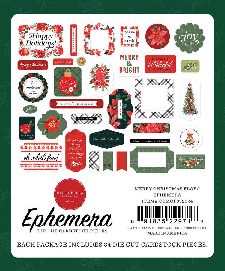 A Wonderful Christmas Ephemera - Carta Bella