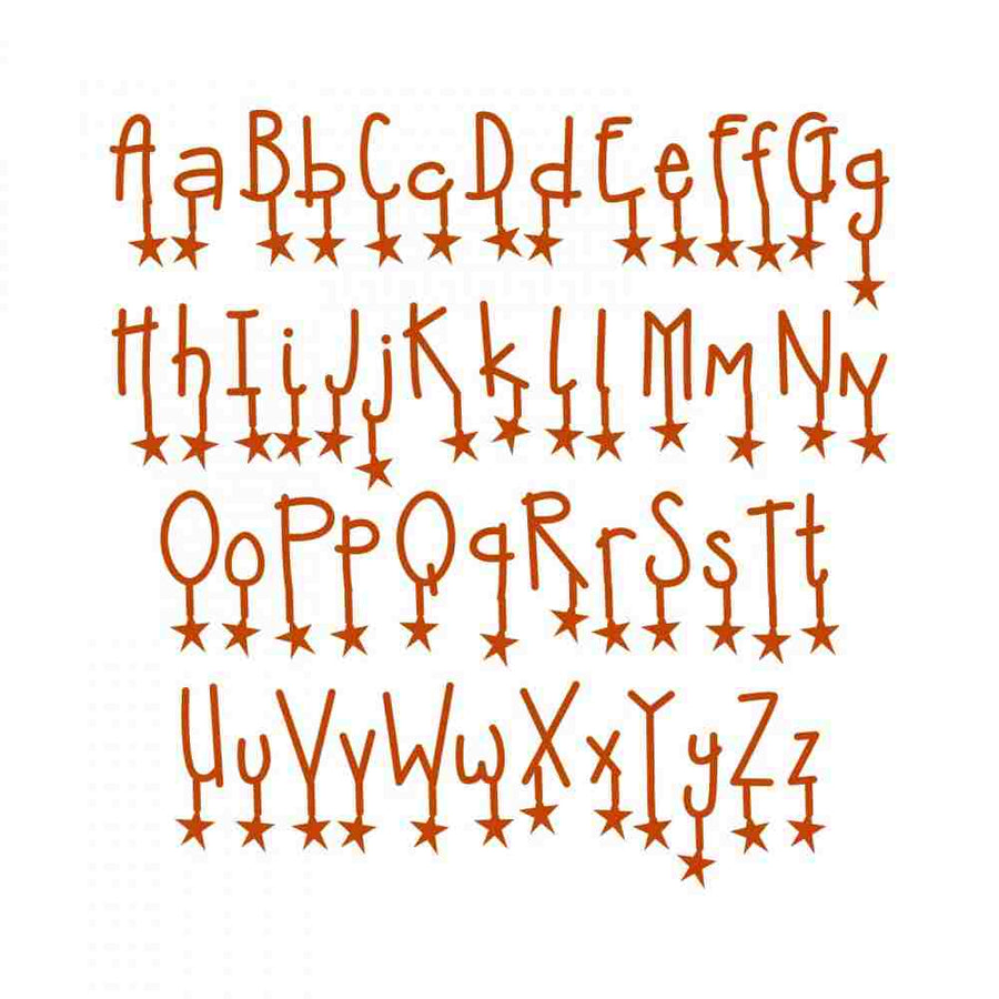 Sizzix Doodle and Dazzle Alphabet Die