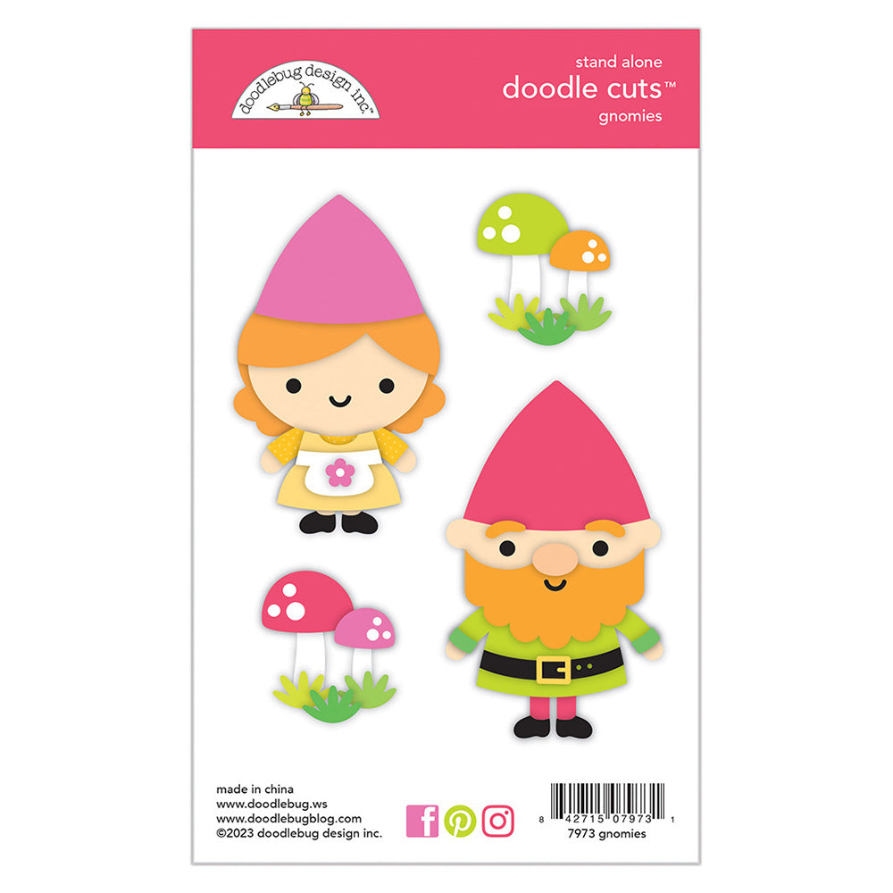 Gnomies Doodle Cuts Dies - Over The Rainbow - Doodlebug Design