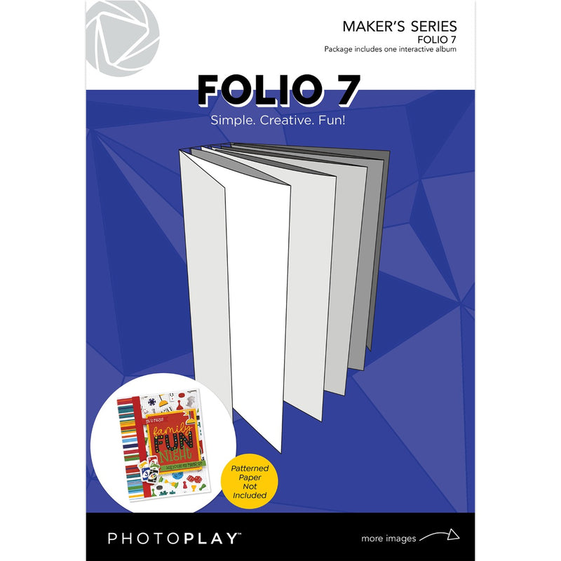 White Folio 7 5.25" x 7.25" Maker&