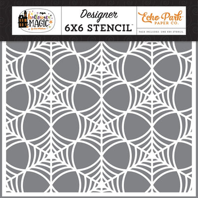 Spooky Spiderweb Stencil - Halloween Magic - Echo Park