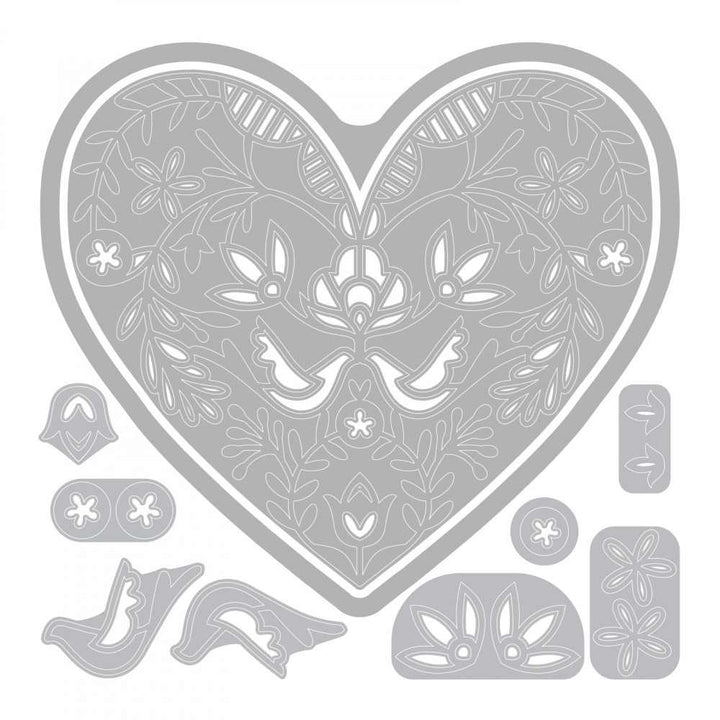 Sizzix Thinlits Lace Heart Die Set