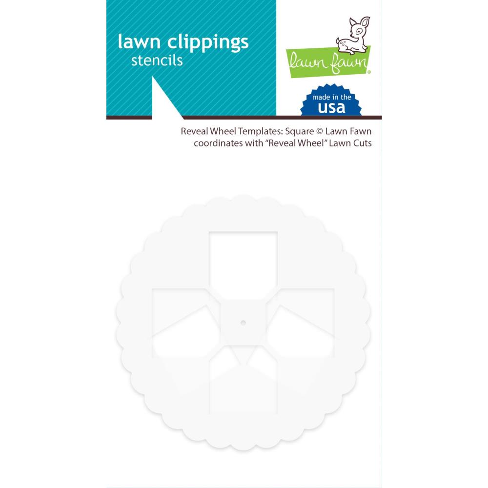 Templates: Squares Lawn Clippings Stencil-Reveal Wheel-Lawn Fawn