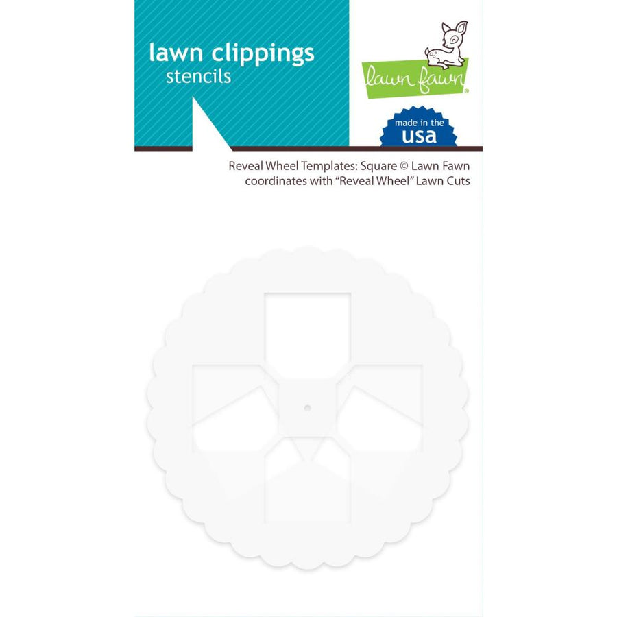 Templates: Squares Lawn Clippings Stencil-Reveal Wheel-Lawn Fawn