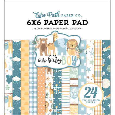 6 x 6 Paper Pad - Our Baby Boy Collection - Echo Park