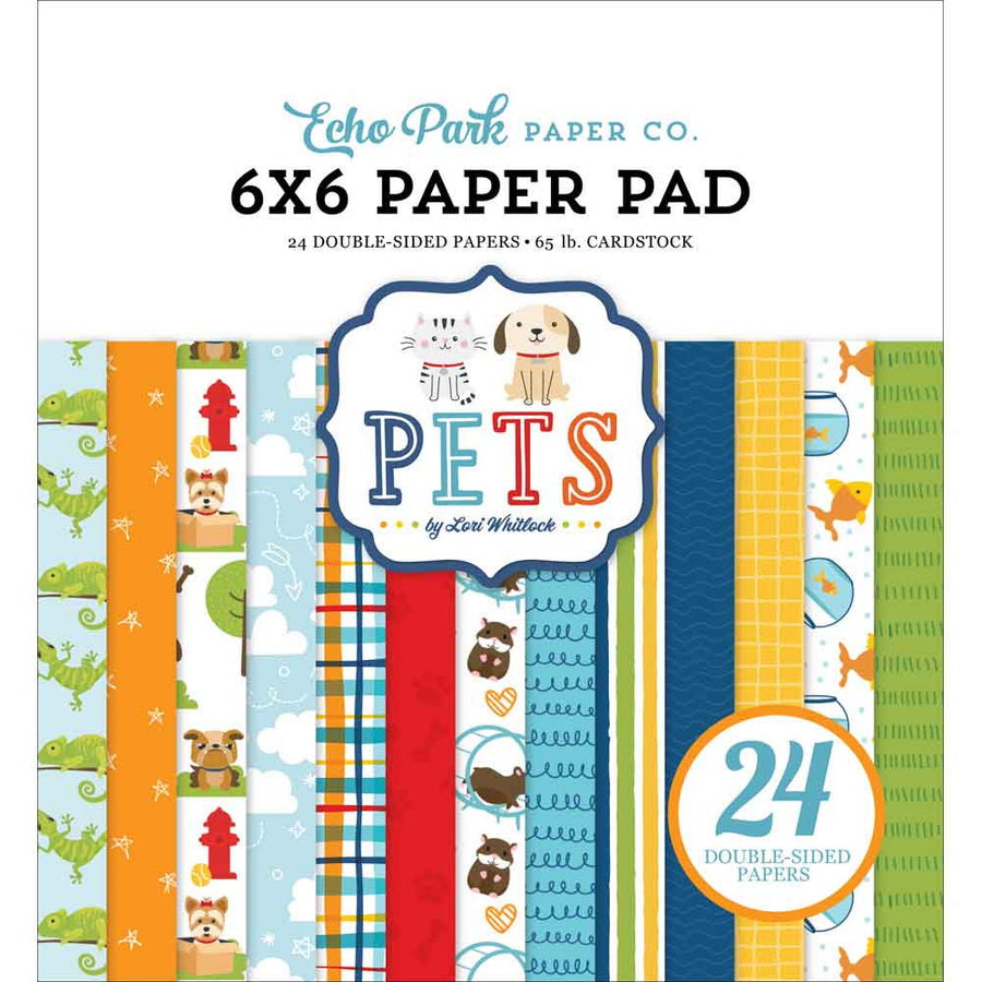 Pets 6" x 6" Paper Pad - Lori Whitlock - Echo Park