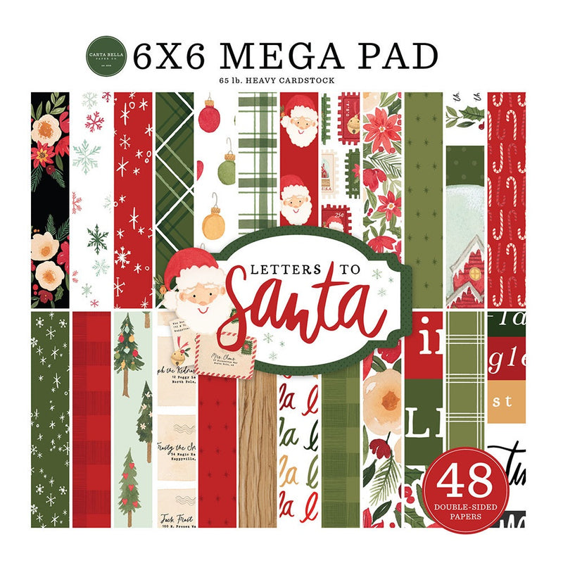 Letters To Santa Cardmakers 6" x 6" Mega Pad - Carta Bella