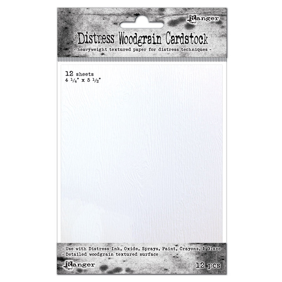 Distress Woodgrain Cardstock, 4.25" x 5.5" - Tim Holtz - Ranger